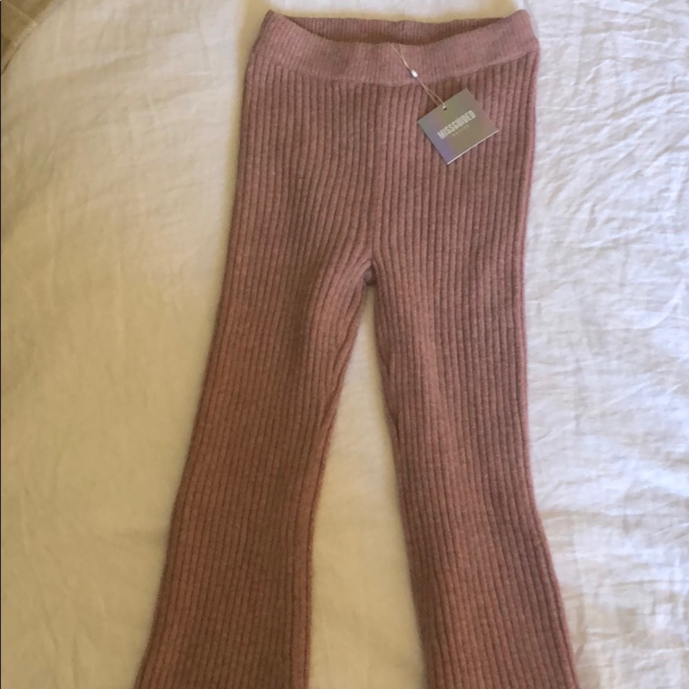 Missguided Petite Ribbed trousers - Picture 2 of 2